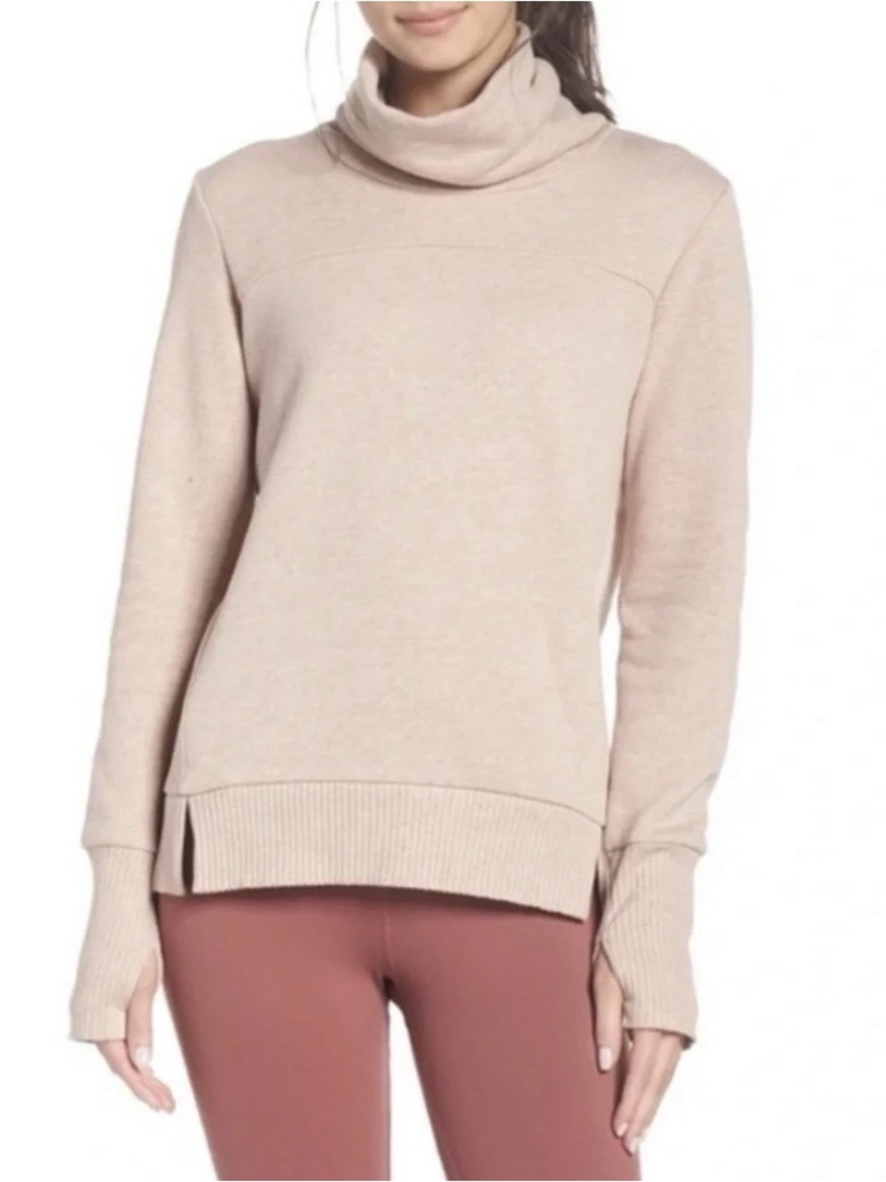 NWT ALO Yoga Haze Funnel Neck Sweater